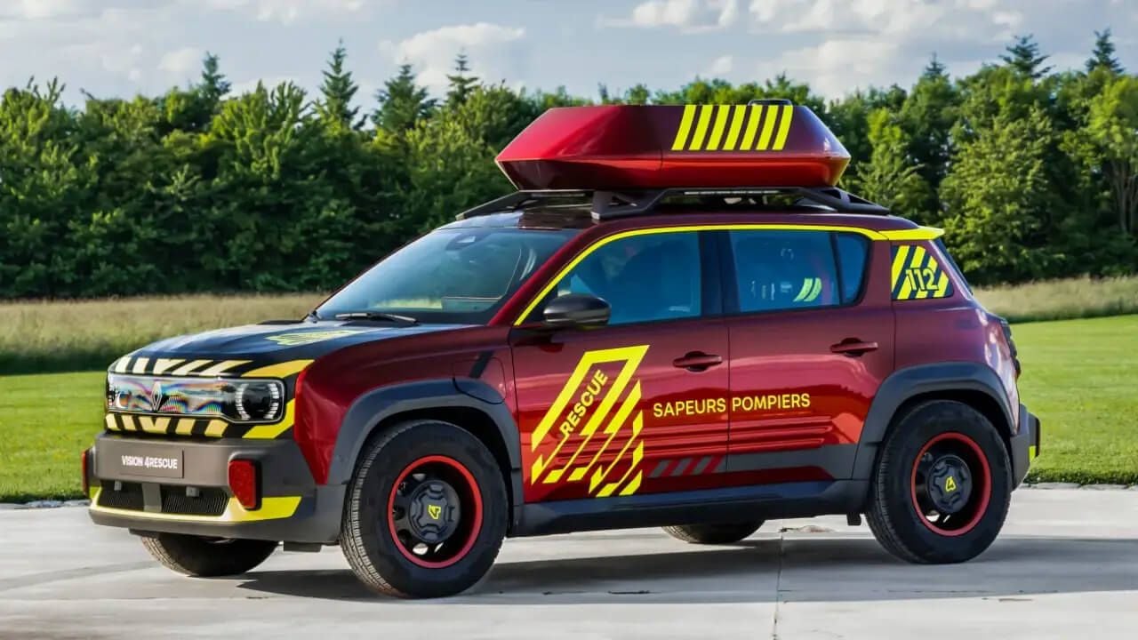 Un 'Cuatrolatas' eléctrico para los bomberos, Renault presenta el Vision 4Rescue
